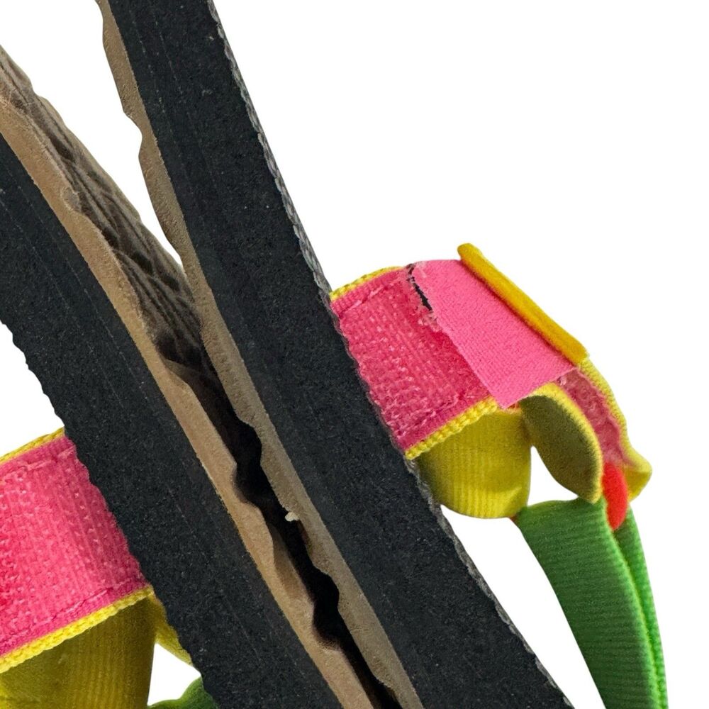 Teva Women's 11 Original Universe Sandals Neon Multi-Colored Retro Y2K Shoes - Picture 11 of 16